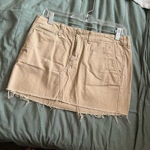 Ralph Lauren Khaki Denim Mini Skirt FREE SHIPPING